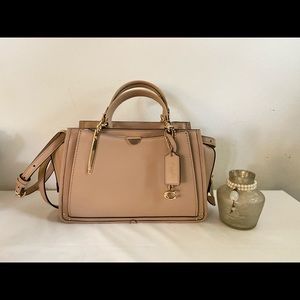 Dreamer Beechwood Light Gold Leather Satchel